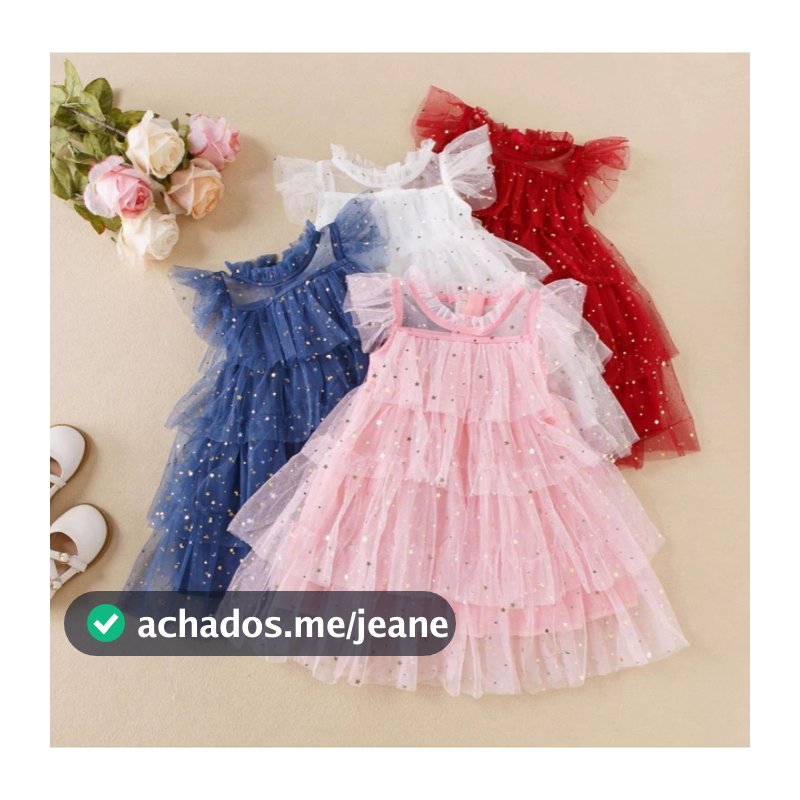 Meninas saia de fadas estrela lantejoulas bolo gaze crianças vestido de princesa fofo