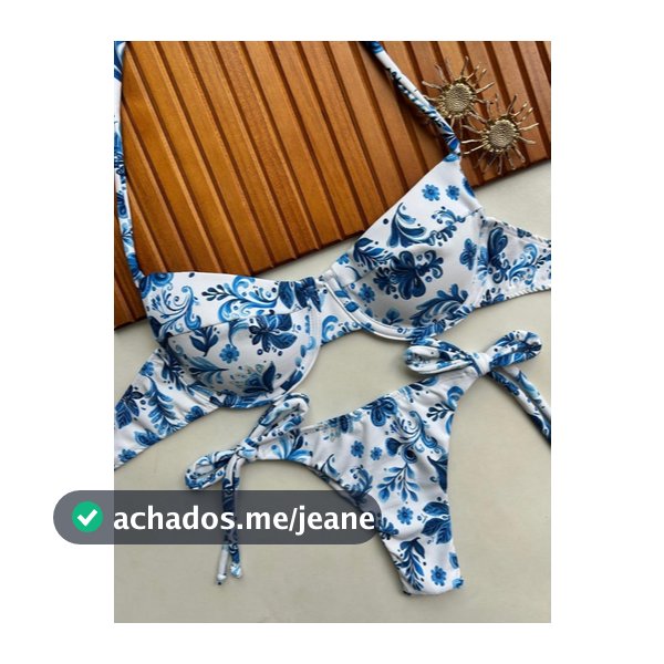 Biquíni Retro Meia Taça com aro com bojo removível Verão
