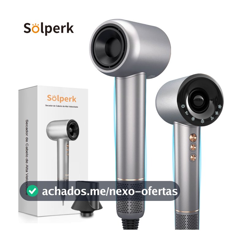 Secador de Cabelo - Baixo Ruído, Íons Negativos,Motor Brushless de Alta Velocidade Secagem Rápida,110V