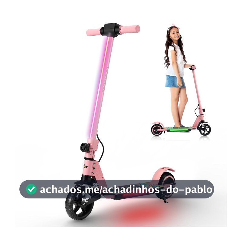 HONEYWHALE E10S Patinete Elétrico Infantil 180W 16KM/H 6KM, Dobrável, O Pedal Pode Mudar para 3 Cores