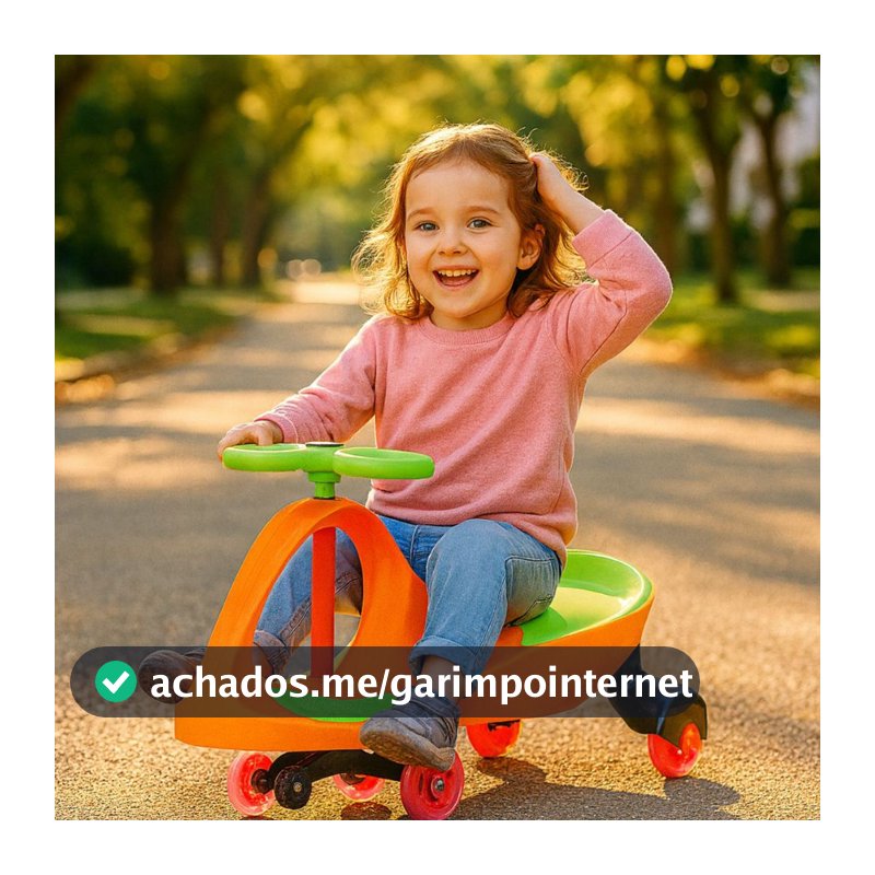 Carrinho Infantil Rolemã Ginga Car com LED Brinquedo Criança Brincadeiras de Rua Presente Toymix