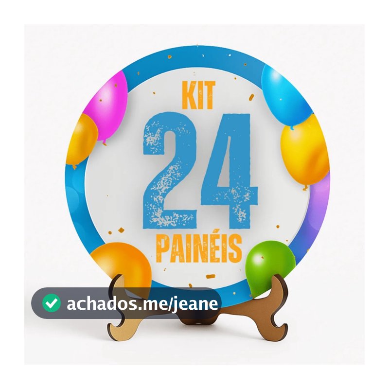 Kit 24 Painéis Redondo 50x50 em Tecido Sublimado - Escolha Seu Tema em nosso catálogo