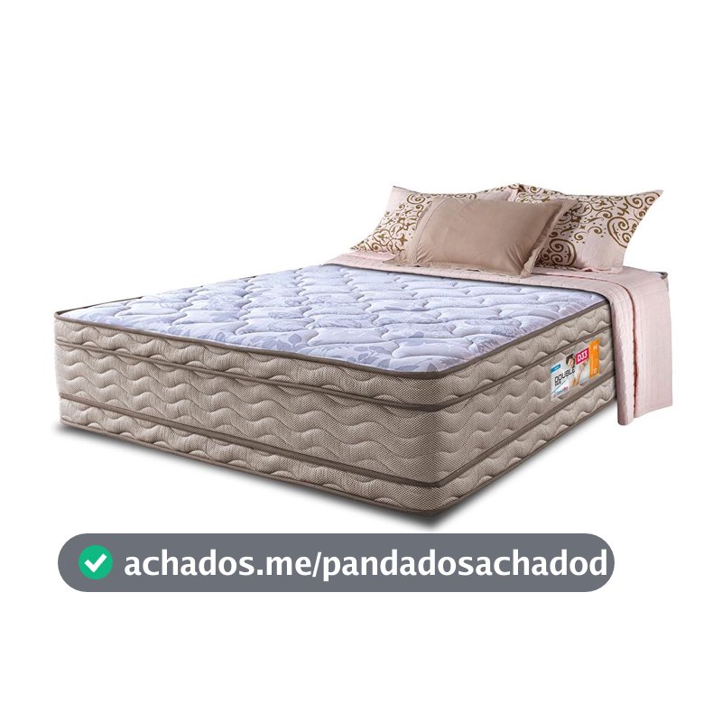Colchão Casal OrtoFirm 138x188x32 Double Face Espuma D33 Dourado