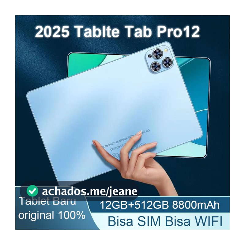 Pad  PRO 12 (Ram 12GB+Rom 512GB) Tablet de tela LPS de 11,6 polegadas "Tablet barato Android13 Cartão SIM duplo