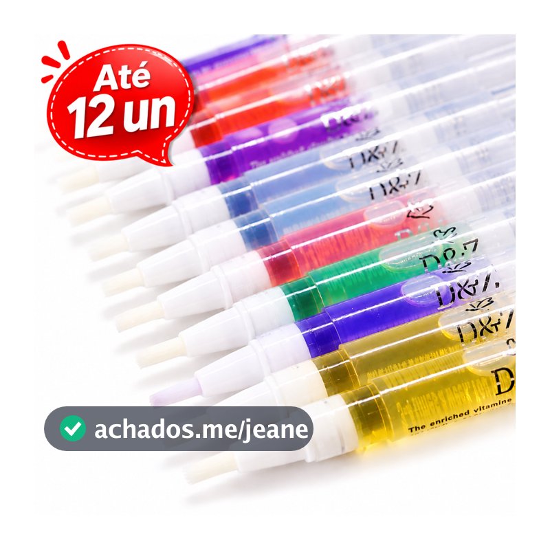 Caneta Óleo até 12 un Hidratante Revitalizante Cutículas Sabores De Frutas Gel De Unha Manicure