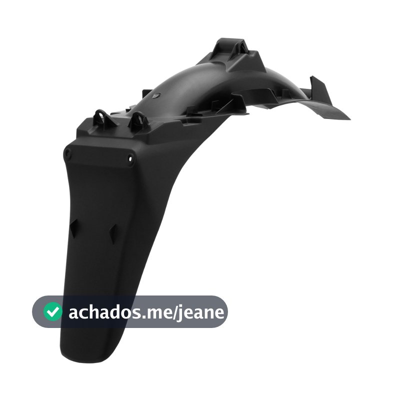 Paralama Traseiro Pro Tork Para Moto Honda Biz 100 1998 1999 2000 2001 2002 2003 2004 2005 Preto