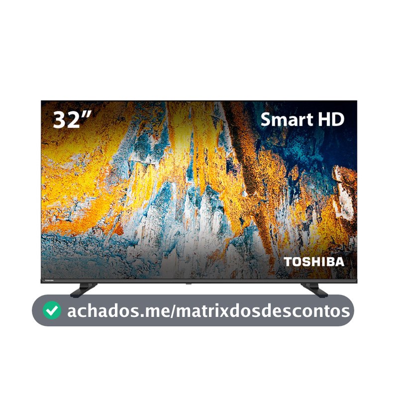 Smart TV DLED 32 HD Toshiba 32V35L VIDAA 2 HDMI 2 USB Wi-fi - TB016M