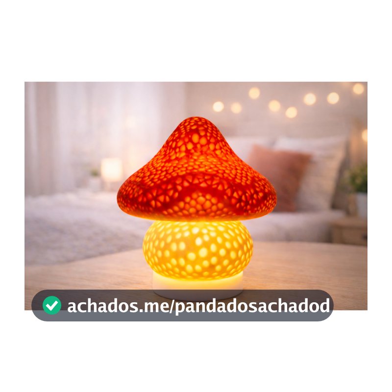 Luminária Cogumelo LED Sem Fio Abajur Decorativo Para Quarto Mesa De Cabeceira Luz Noturna Aconchegante Decoração Modern