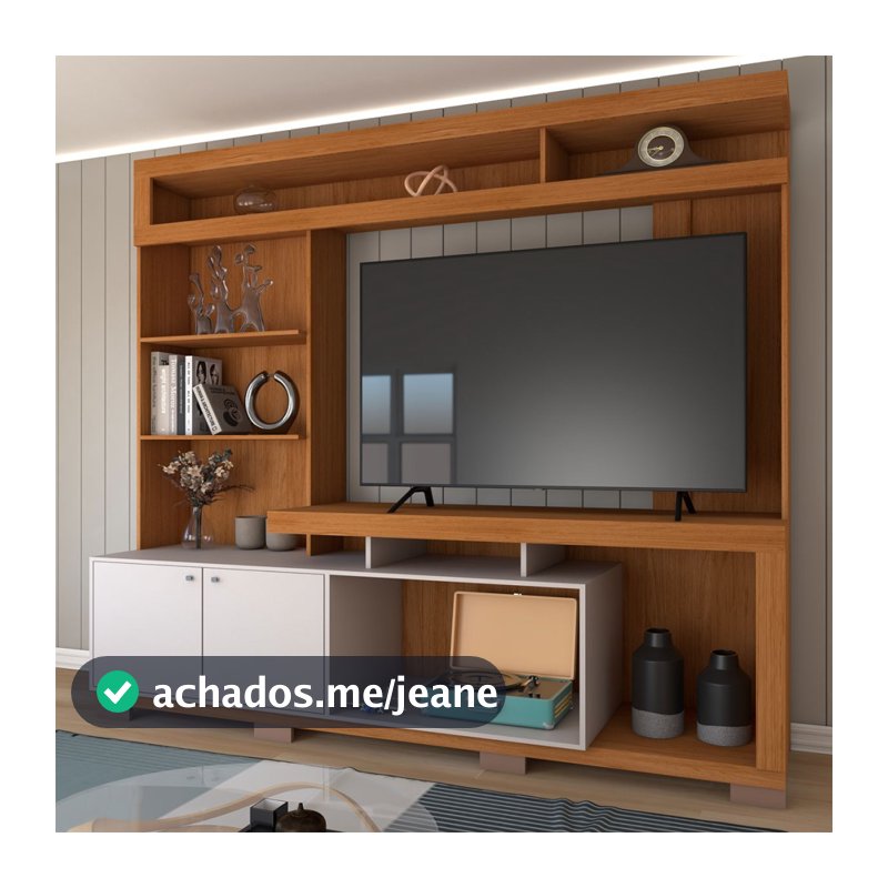 Estante Para TV Até 55 Polegadas Cinema 2 Portas - Panorama Móveis