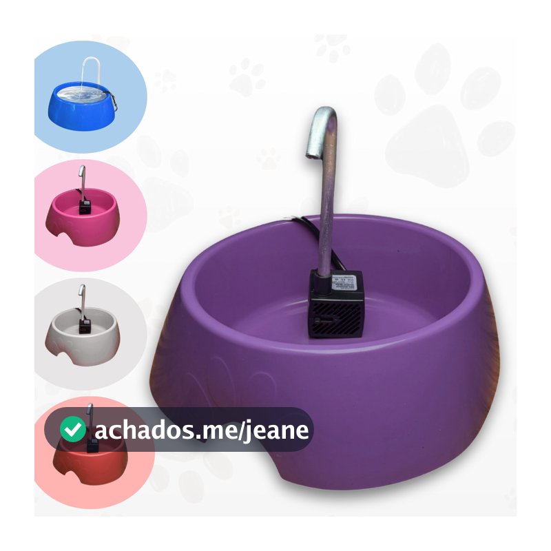 Fonte Bebedouro Gatos Cães Automático Little Bivolt 1L 127v e 220v