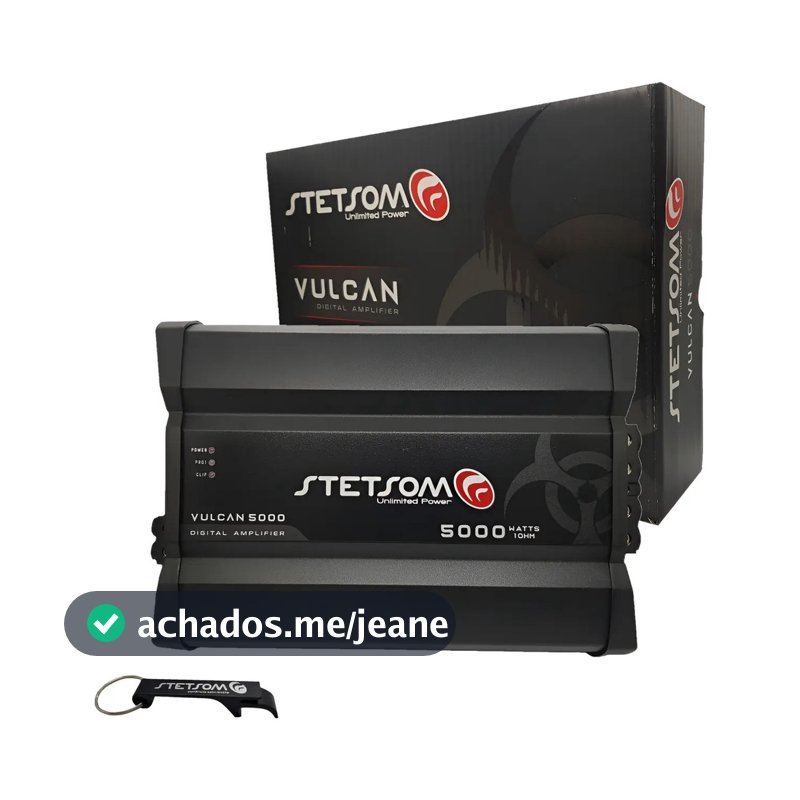 Modulo Stetsom 5000w 1 Ohm Vulcan 5000w Potencia Sem Limite