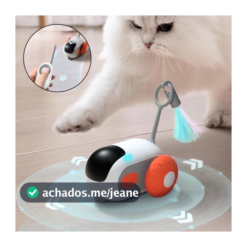 Controle Remoto Interativo De Carro De Gato Brinquedo Carregamento USB Brinquedo Inteligente