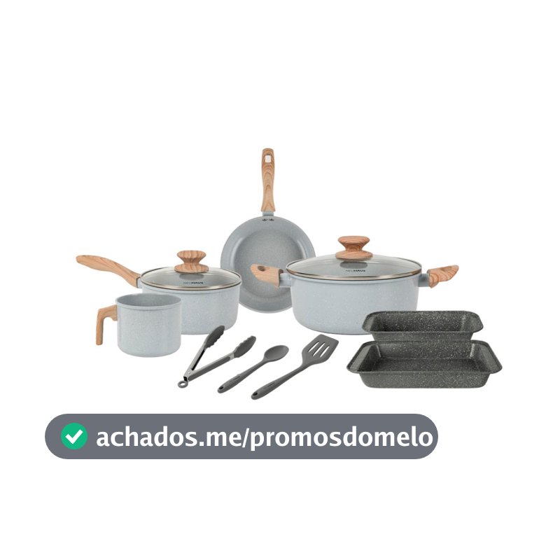 Conjunto de Panelas Neuhaus Smart Ceramic 9 Peças Indução