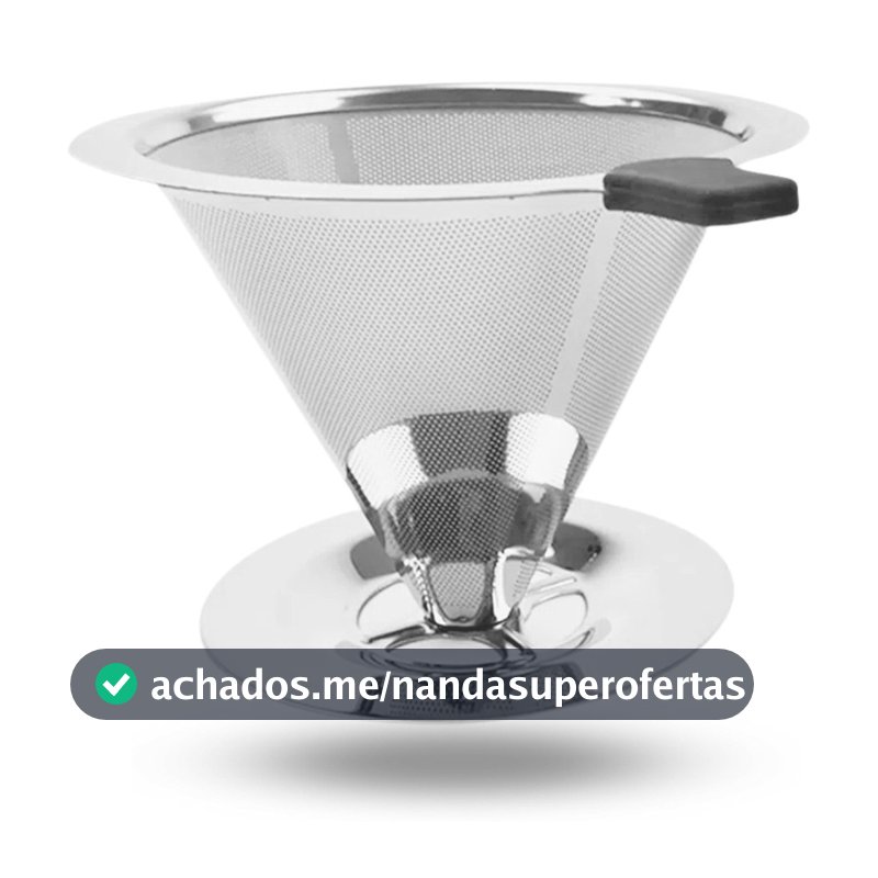 Filtro De Café  Inox - Coador de Café Sem Uso De Papel - Mazzal  atacado
