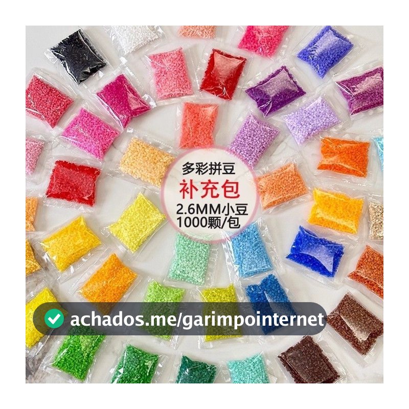 1000 Pcs 2.6 Mm PERLER BEADS REFILL PACK-Pixel Art DIY Brinquedo Ferramentas Completas Crianças Quebra-Cabeça Presente D