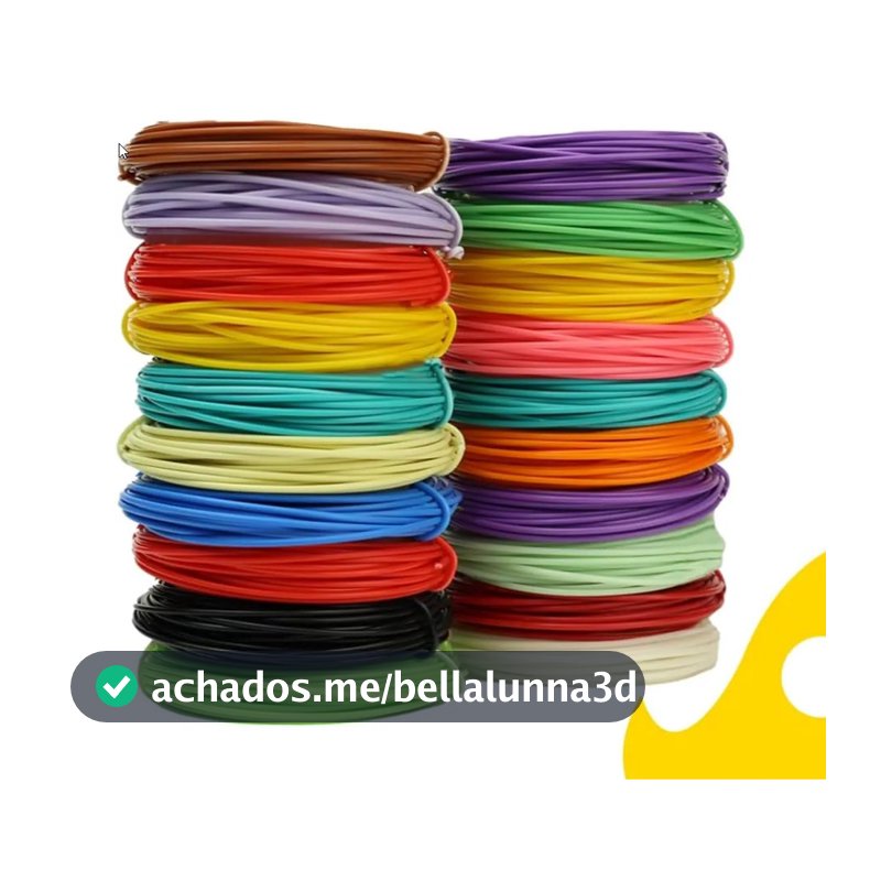 Refil Filamento Pla Kit 10 Cores 100 M Caneta 3d Impressora