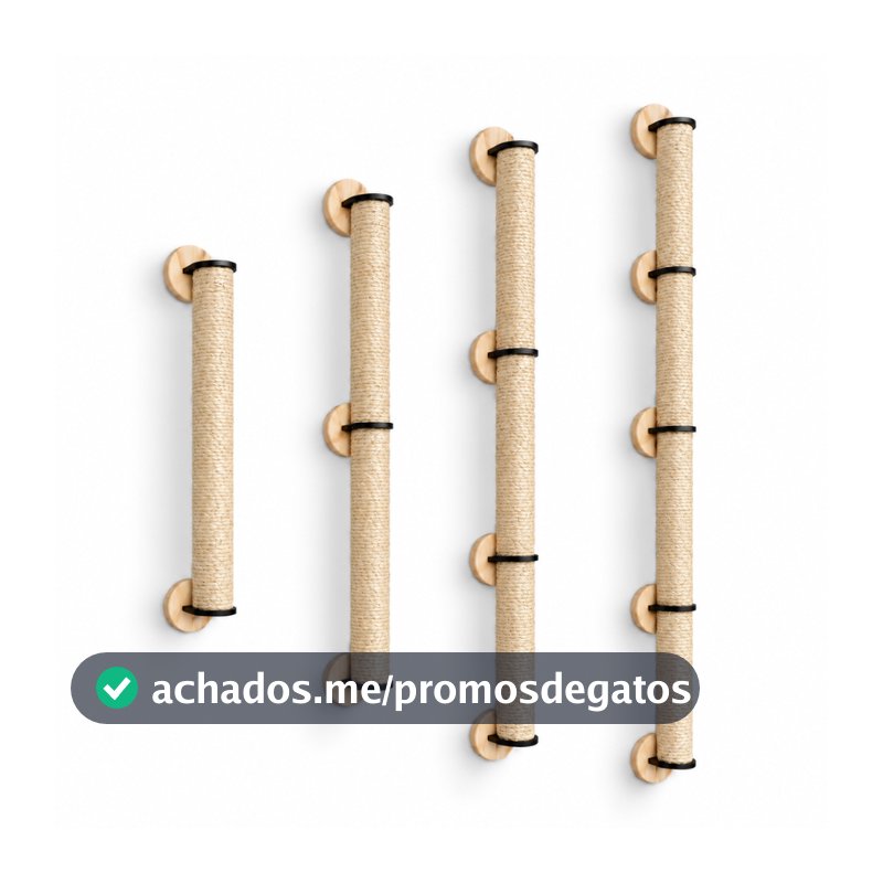 Arranhador de Parede Gigante Sisal Poste Brinquedo Pet