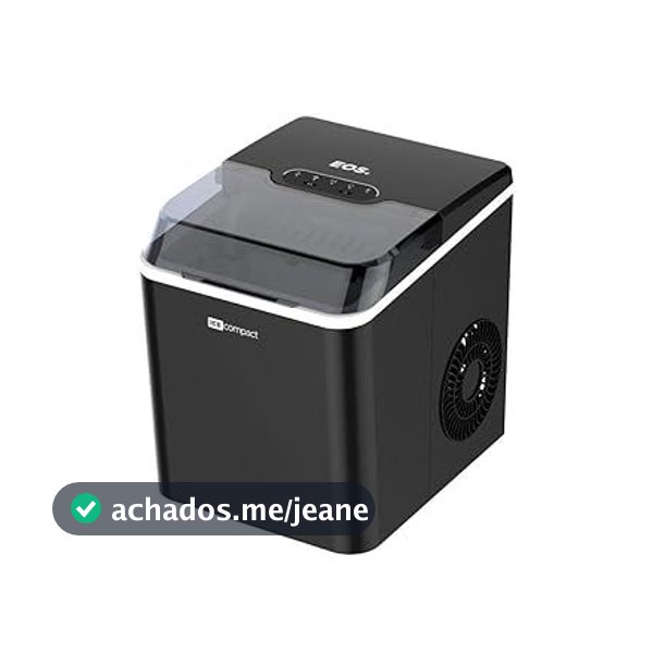 Máquina de Gelo 12kg Eos Ice Compact Emg04p Preto 110v