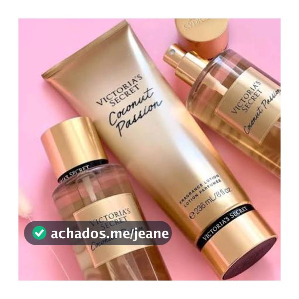 Kit Body Splash + Creme Hidratante Coconut com Glitter 250ml | Fragrância Cremosa | Feminino | Envio Rápido