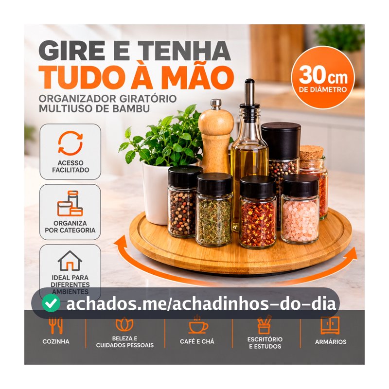bandeja giratória de bambu tábua prato redonda giratório 360º bambu frios suporte
