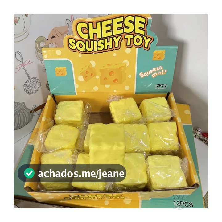Queijo Mole Brinquedo Fidget Macio Squeeze Alívio Do Estresse Bola Bonito De Descompressão De Alimentos