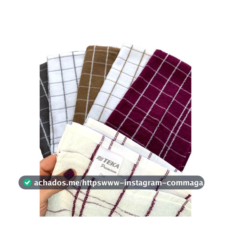 Kit com Pano de Prato Atoalhado TEKA Chef 100% Algodão