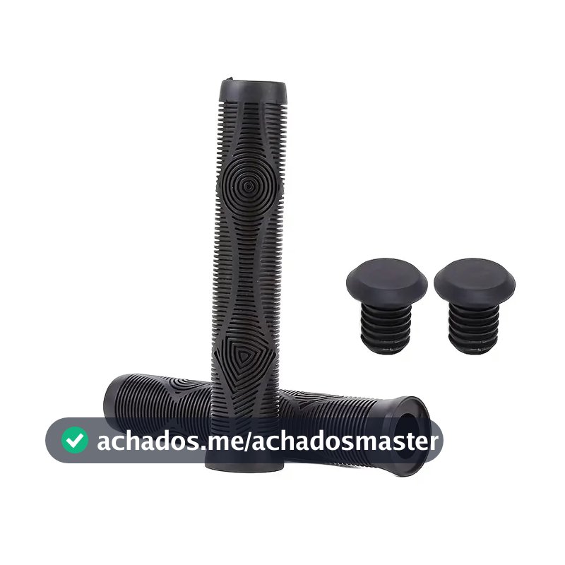 MANOPLA GTA 165mm Preta (SEM FLANGE) para BMX, MTB, Bike DH e Grau - Tipo GIOS / Gigante