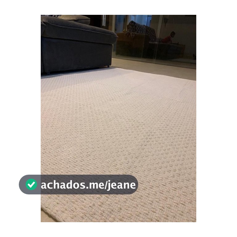 Tapete de Sala 100% algodão. Grosso e muito macio, pode ser lavado na máquina!