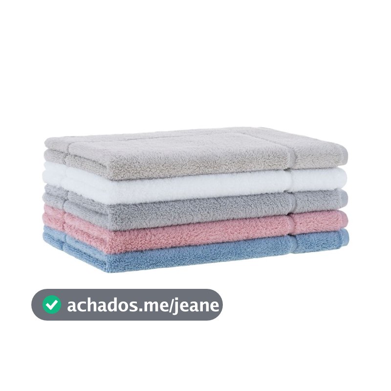Toalha Piso Banheiro Buddemeyer Dual Air Alta Absorção 700g/m² 48x80cm