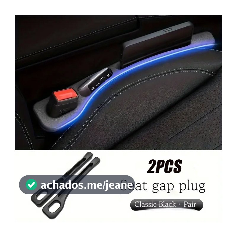 1 Par Universal Assento De Carro Gap Plug Tira Costura Lateral Preenchimento Lacuna Do À Prova Vazamento