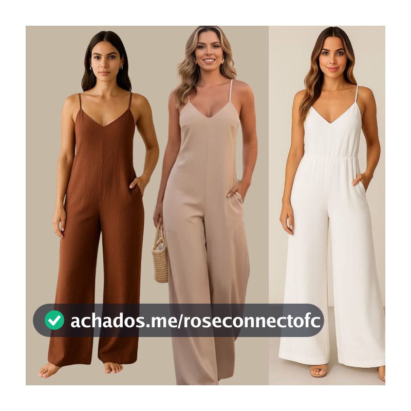 Macacão Feminina Calça Ampla de Festa Chá Revelação Casamento Convidada Confortável Final do Ano