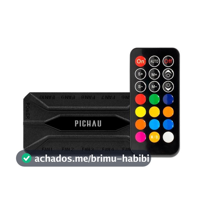 Controladora Pichau Feather P2, PWM, 10 Portas, PG-FTP2-BK01
