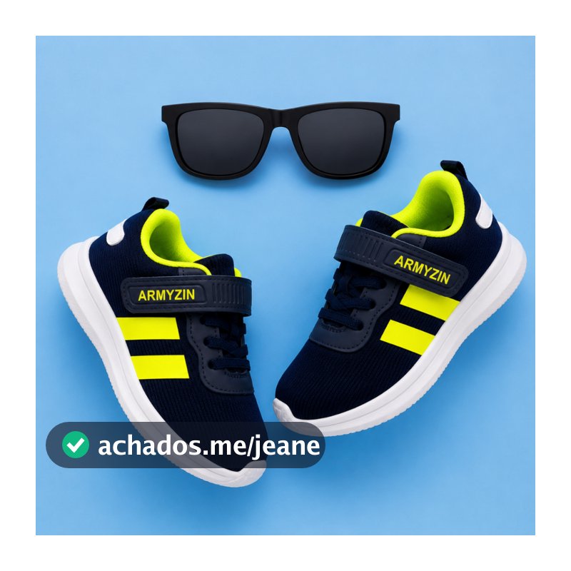 Tenis Armyz Casual Infantil Escolar Feminino Masculino + Oculos Preto