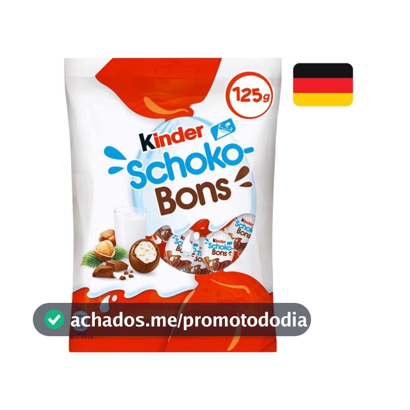 Chocolate Kinder Shoco Bons Importado Alemanha 125g