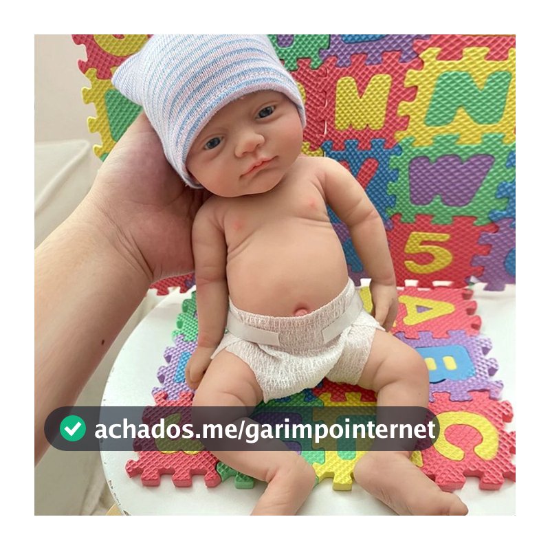 Boneca Bebê Reborn Realista Silicone Sólido mole Artesanal Recém Nascido Menino/Menina