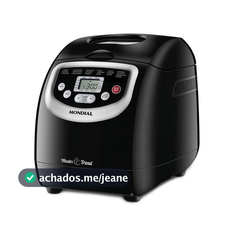 Panificadora Automática Mondial NPF-53 19 Programas 700W Preto 220V