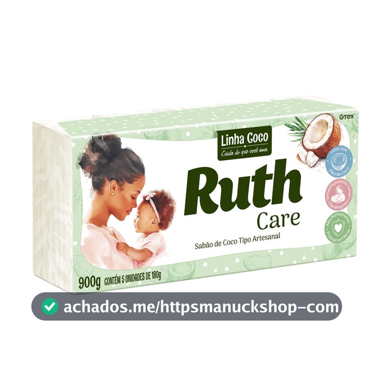 Sabão Pedra Coco Ruth Care 5X180G