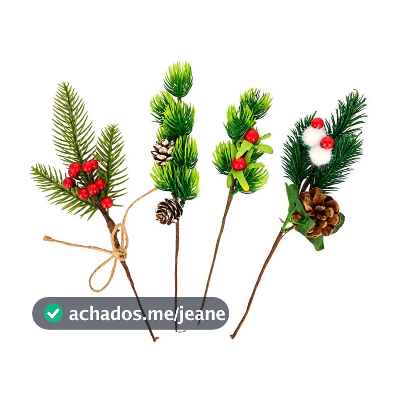 Kit Enfeites de Natal P/ Decoração de Natal  Flor de Natal Minimalista Decorativo Flores Artificiais
