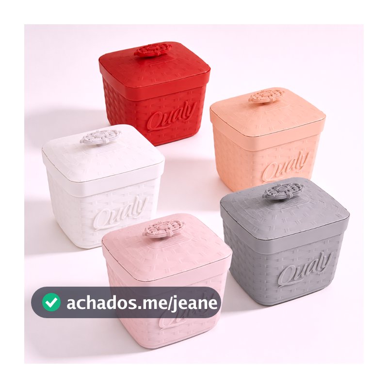 Porta Pote de Margarina Retrô, Suporte para Margarina, Organizador de Geladeira.