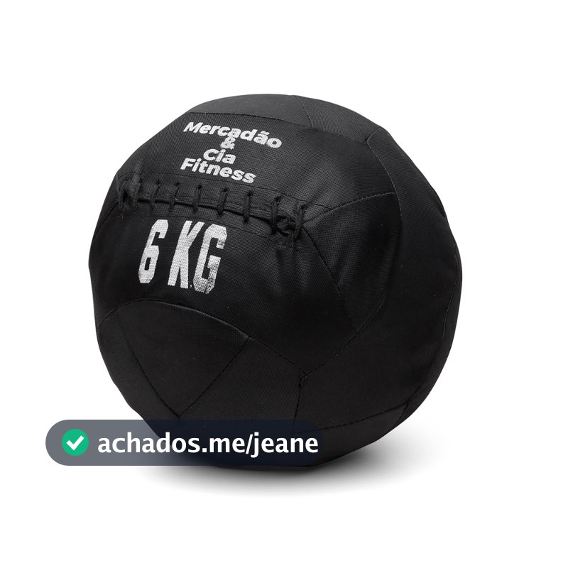 Wall Ball 6kg Mercadão & Cia – Medicine Ball para Crossfit e Funcional