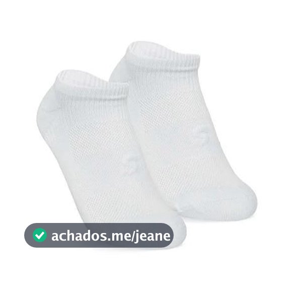 Meia Selene Esportiva Feminina Sapatilha Branca ou Preta Conforto Corrida Academia Esporte 34 ao 39