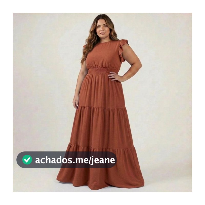 Vestido Longo Feminino Elegante 3 Marias Moda Evangélica Manga Curta Elegante Casual Chic Verão