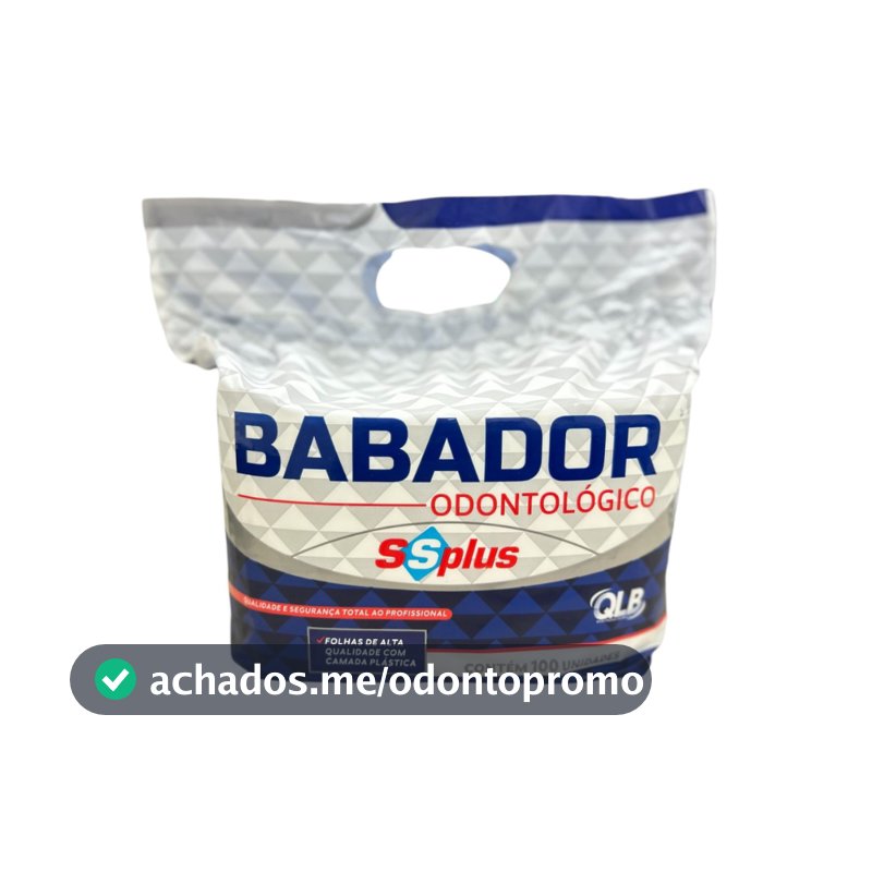 Babador Odontológico + BRINDE  MaxClean com 100 unidades + BRINDE