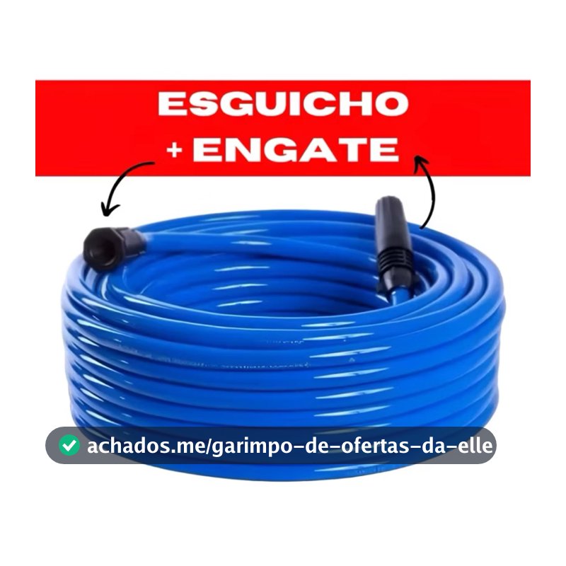 Mangueira de Jardim Reforçada Lisa Flexível Premium  7, 10, 15, 20, 25, 30 metros