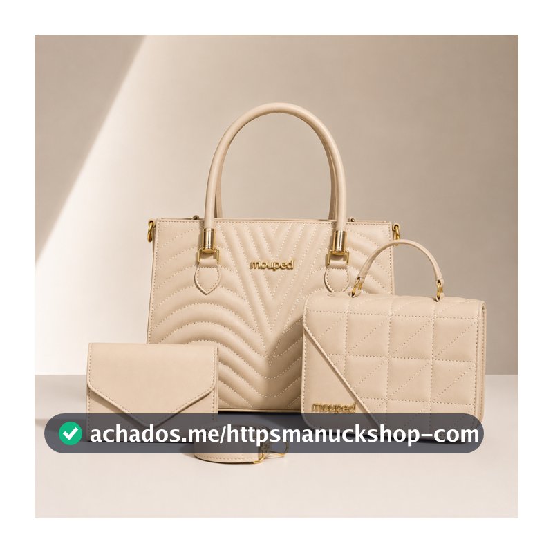 Kit 2 Bolsas Femininas Transversal Tiracolo + Carteira Lançamento