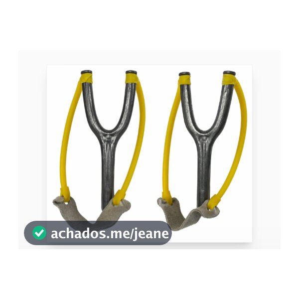 Kit Estilingue Atiradeira Badogue Funda Resistente Reforçada Caça Pesca