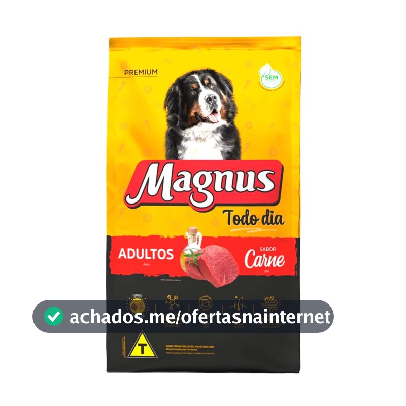 Ração Para Cachorro Magnus Todo Dia Cães Adulto Médio e Grande Porte 25kg