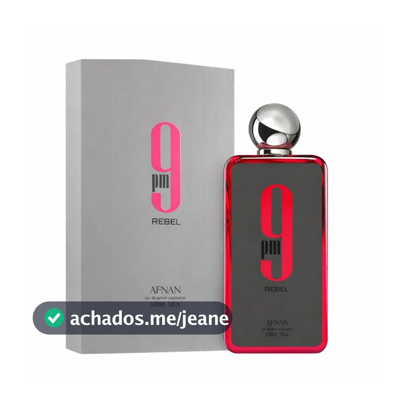 Perfume Árabe 9PM Rebel 100ml – Masculino Jovem, Moderno e Extremamente Atraente
