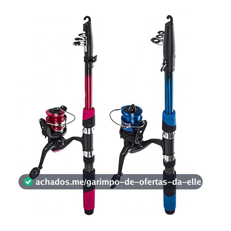 Varas De Pesca 60-120lbs Completo Com Carretel Esportes Ao Ar Livre Baixo Portátil Linha