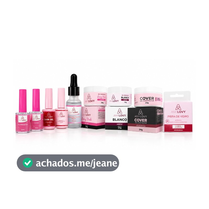Kit Top - AnyLovy - Alongamento Unhas Desidratador  Top Primer